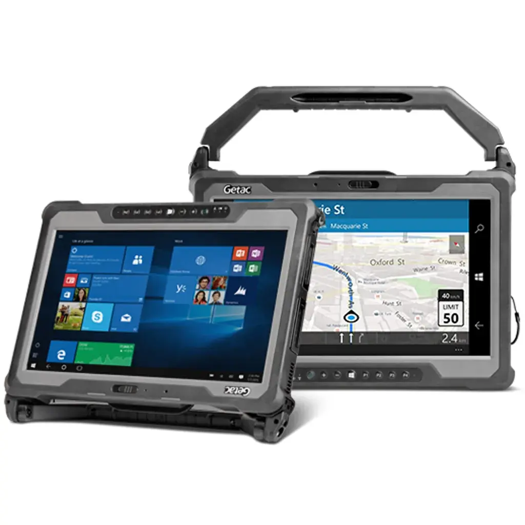 En tablet PC, modell Getac_A140_handle